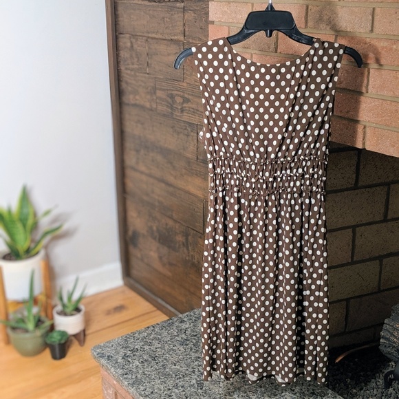 Brown Polka Dot Dress - Picture 2 of 4